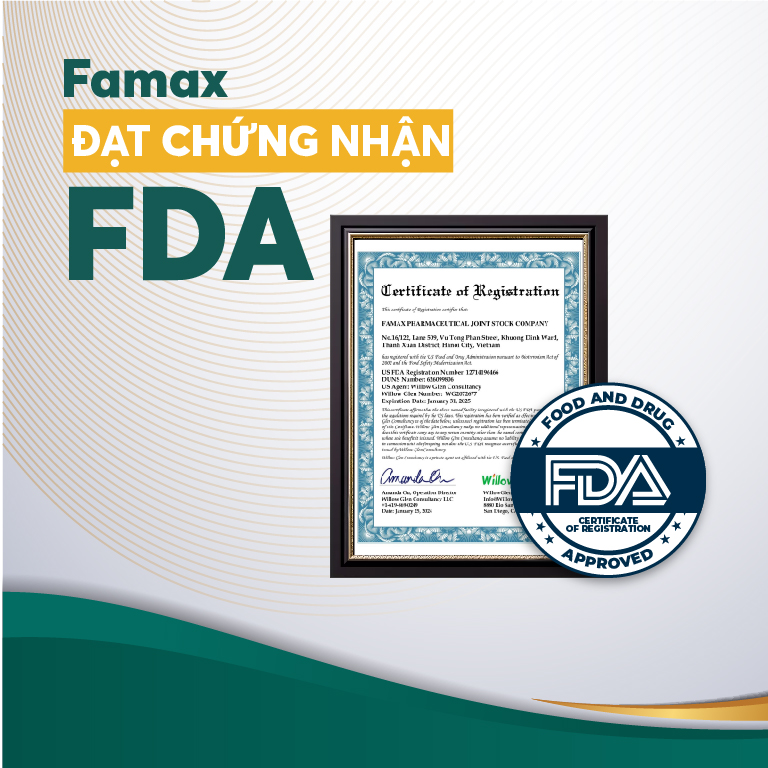 Chứng Nhận Fda