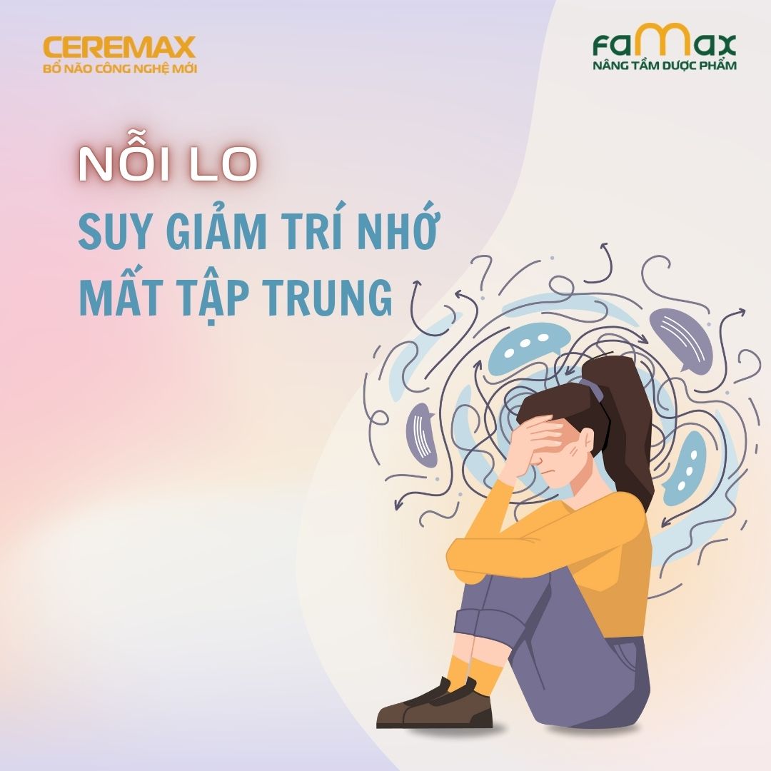 suy giảm trí nhớ, mất tập trung