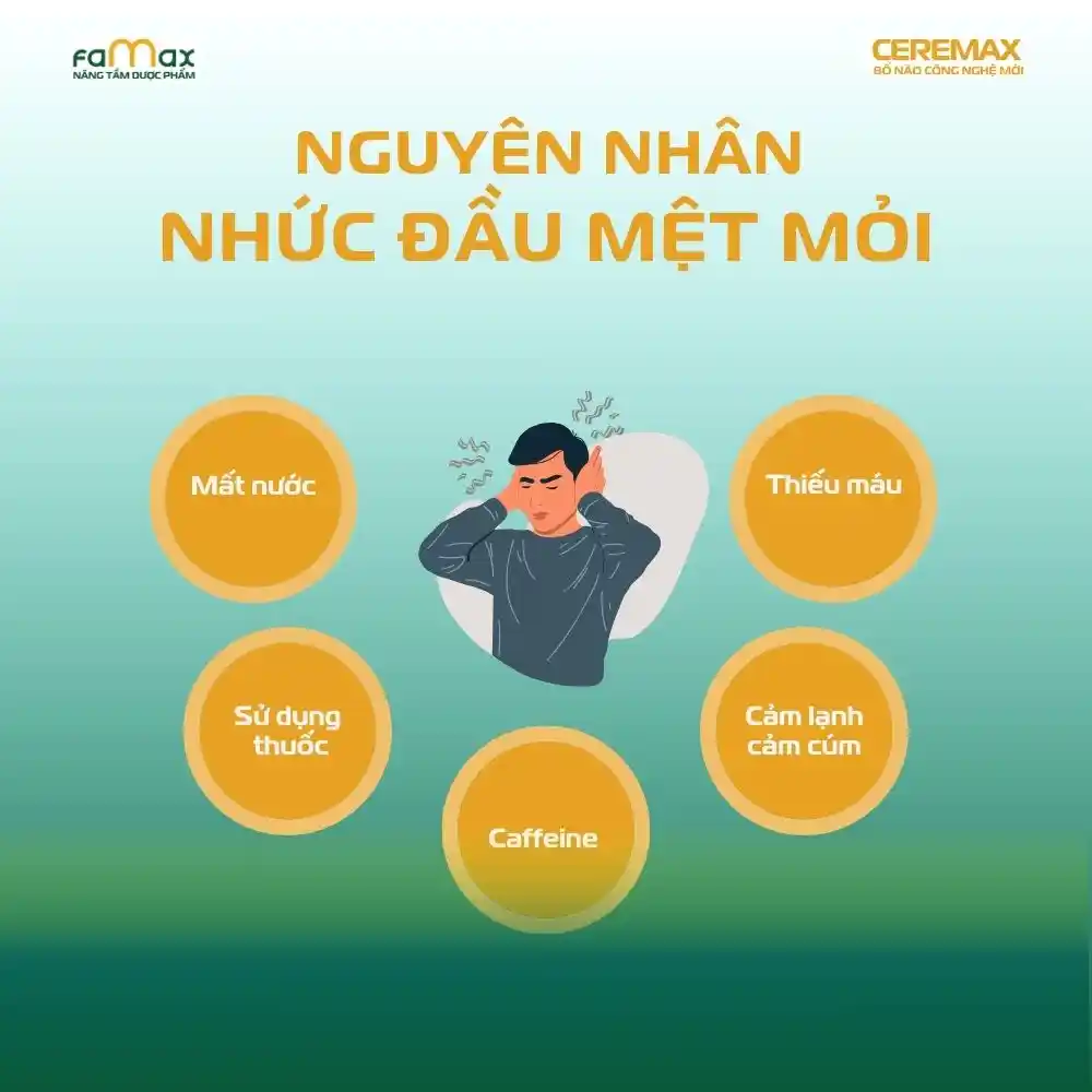 Nguyên nhân nhức đầu mệt mỏi