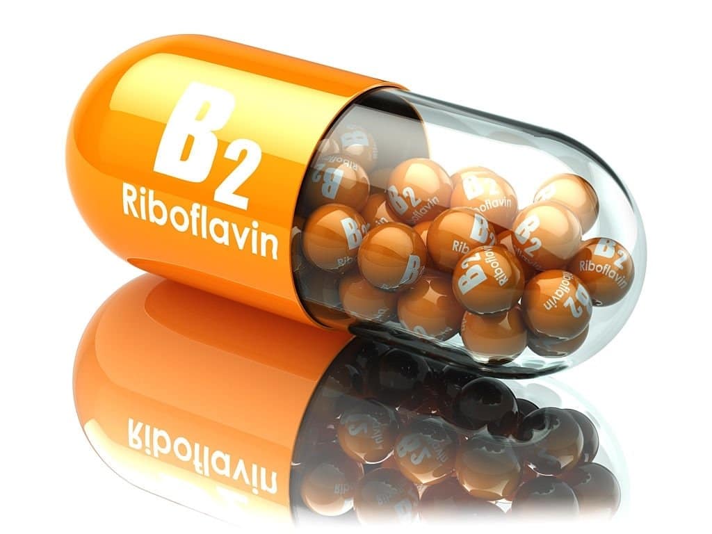 Vitamin B2 Capsule. Pill With Riboflavin. Dietary Supplements. 3d Illustration