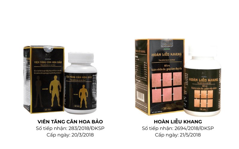 Các thực phẩm chức năng bị thu hồi